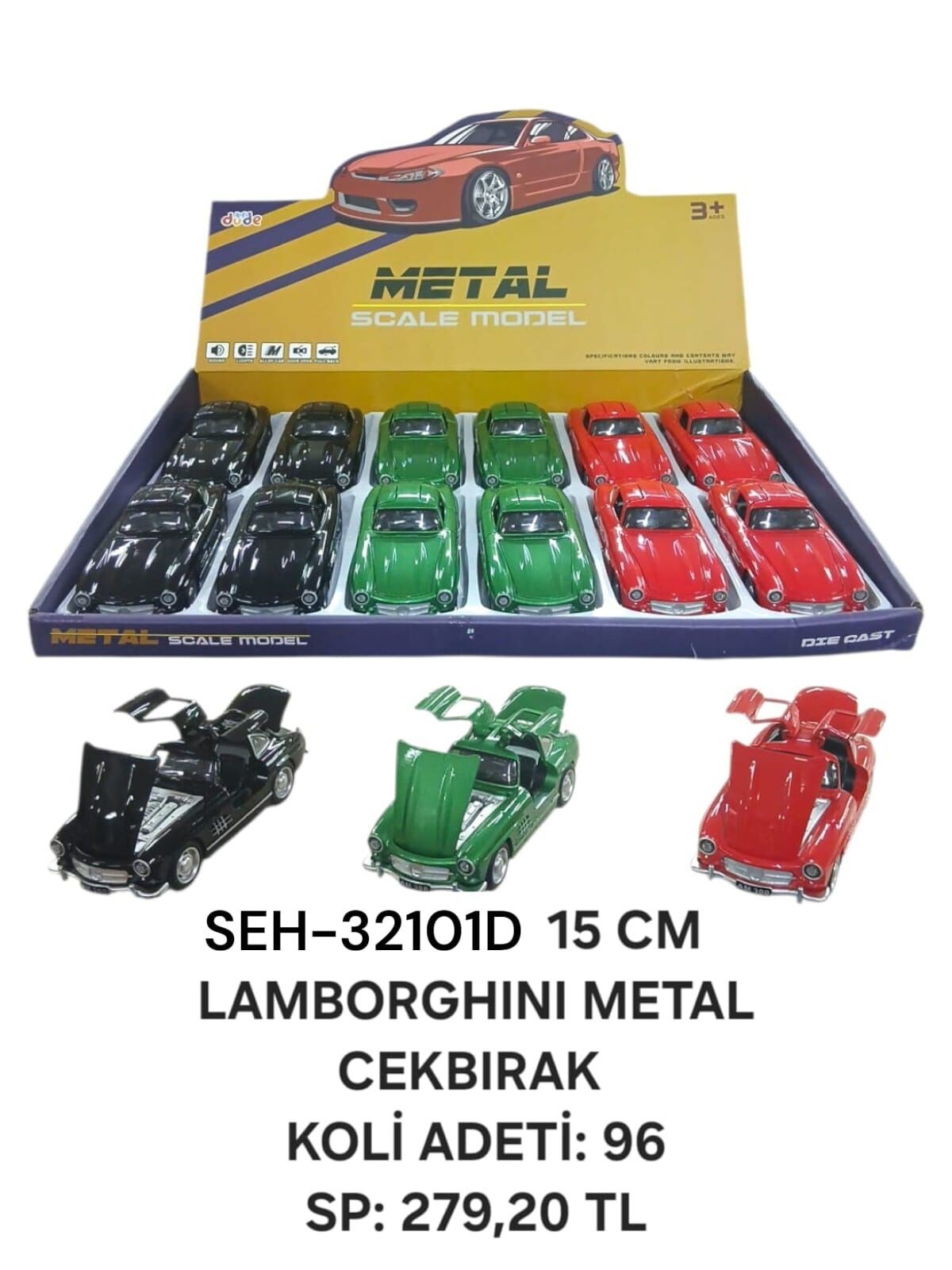 SEH-32101D 15 CM MERCEDES CLASSIC  METAL CEKBIRAK 96