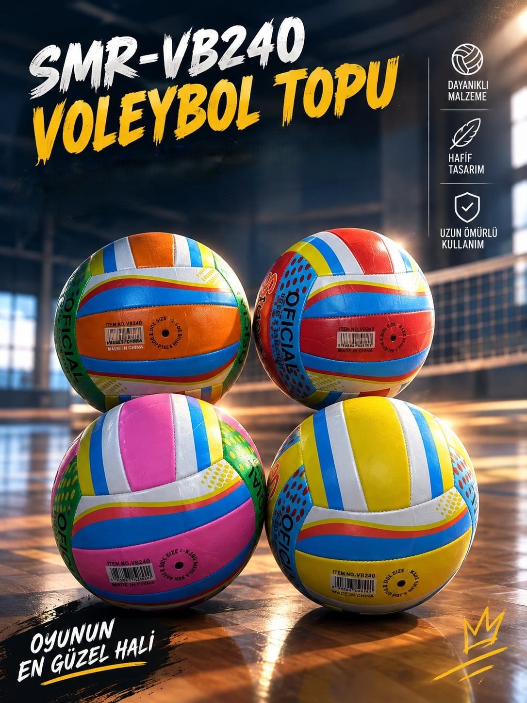 SMR-VB240SMR-VB240 VOLEYBOL TOPU  100