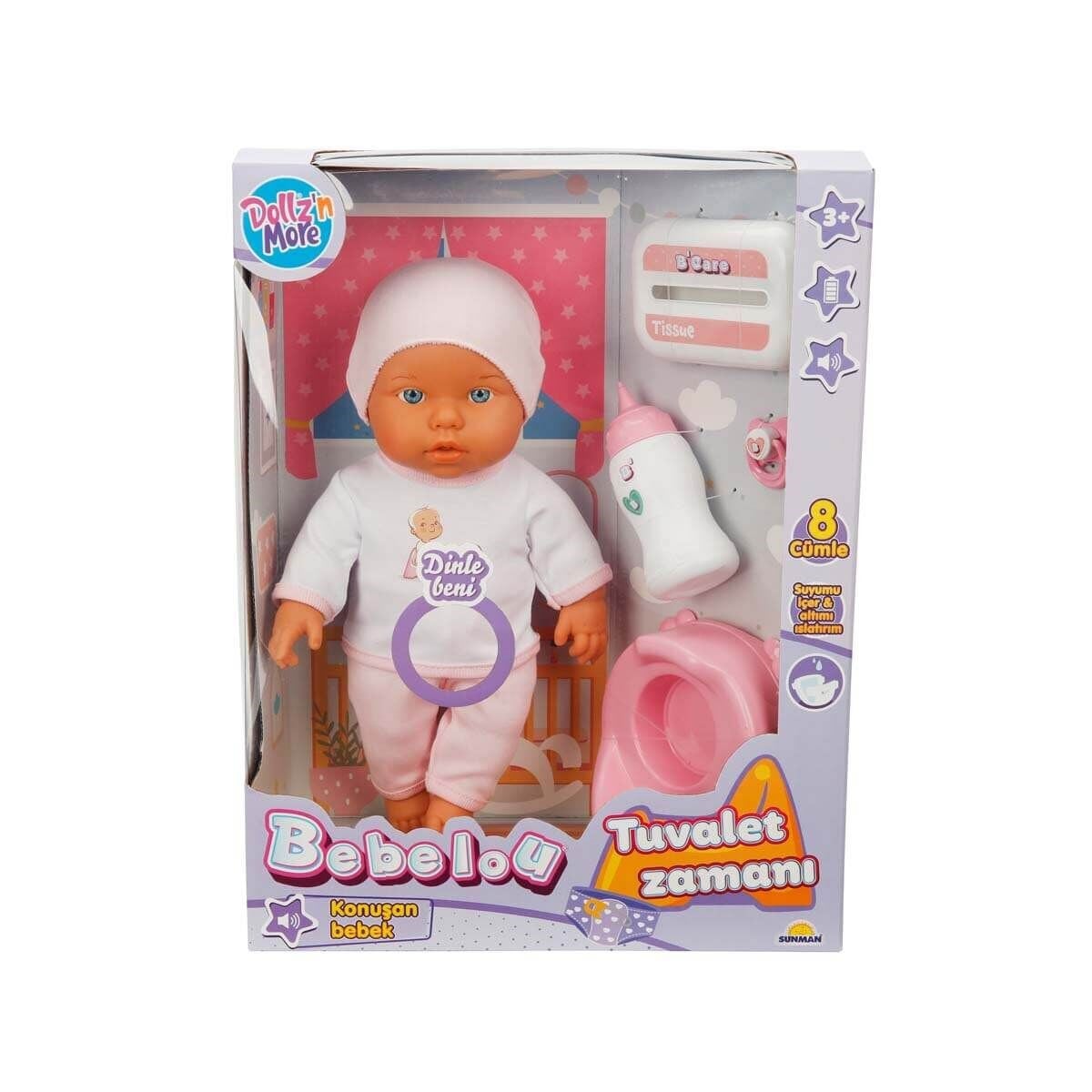 SUN-S00030011 TUVALET ZAMANI AKS 8 SESLI 35 CM BEBEK 6