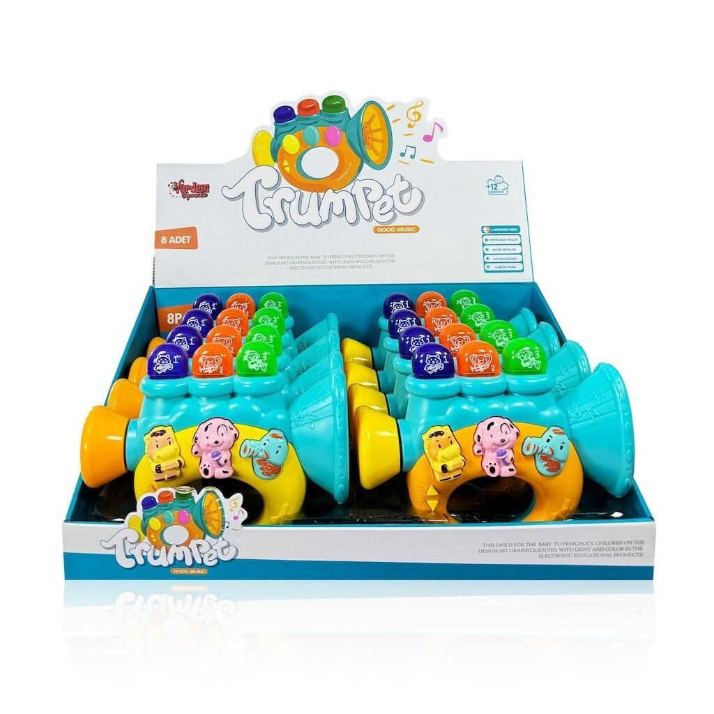 VAR-JLG-855-38A ISIKLI VE MUZIKLI TROMPET BEBEK PIYANOSU 48