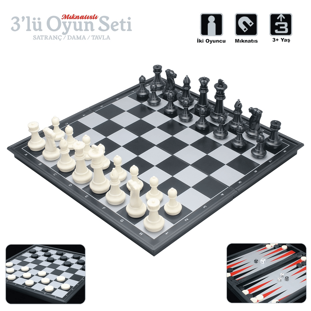 VAR-VRD10661VAR-VRD10661 MIKNATISLI KATLANABILIR TAVLA VE DAMA 24