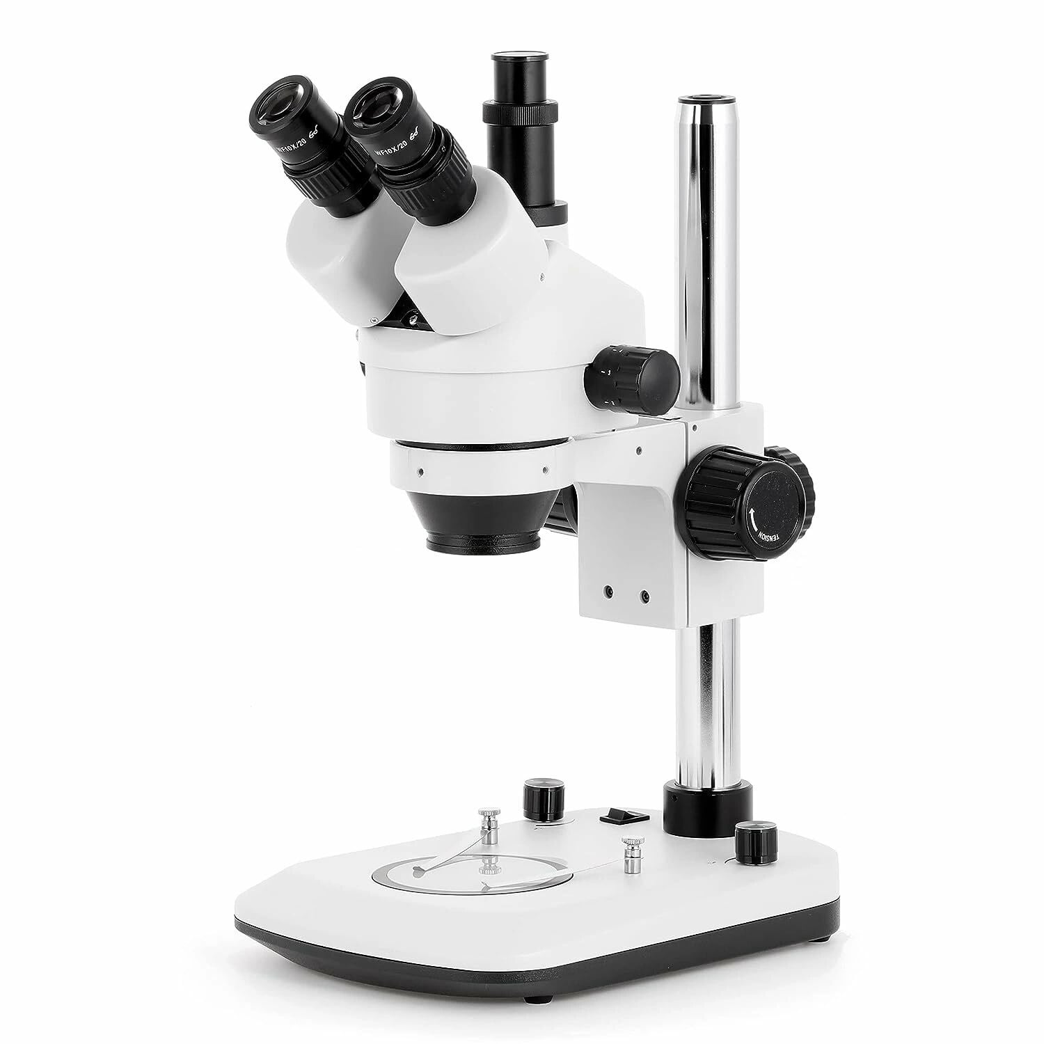 AmScope 7X-45X Çift Aydınlatmalı Stereo Mikroskop - (SMDG-2T-6WB)