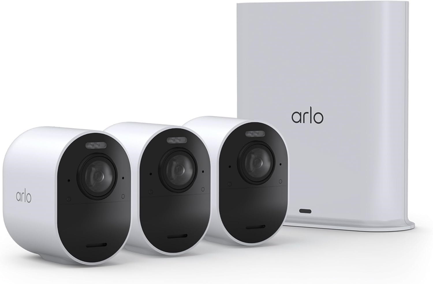 Arlo Ultra 3 Güvenlik Kamerası 4K HDR - Beyaz - 3 Kamera Set
