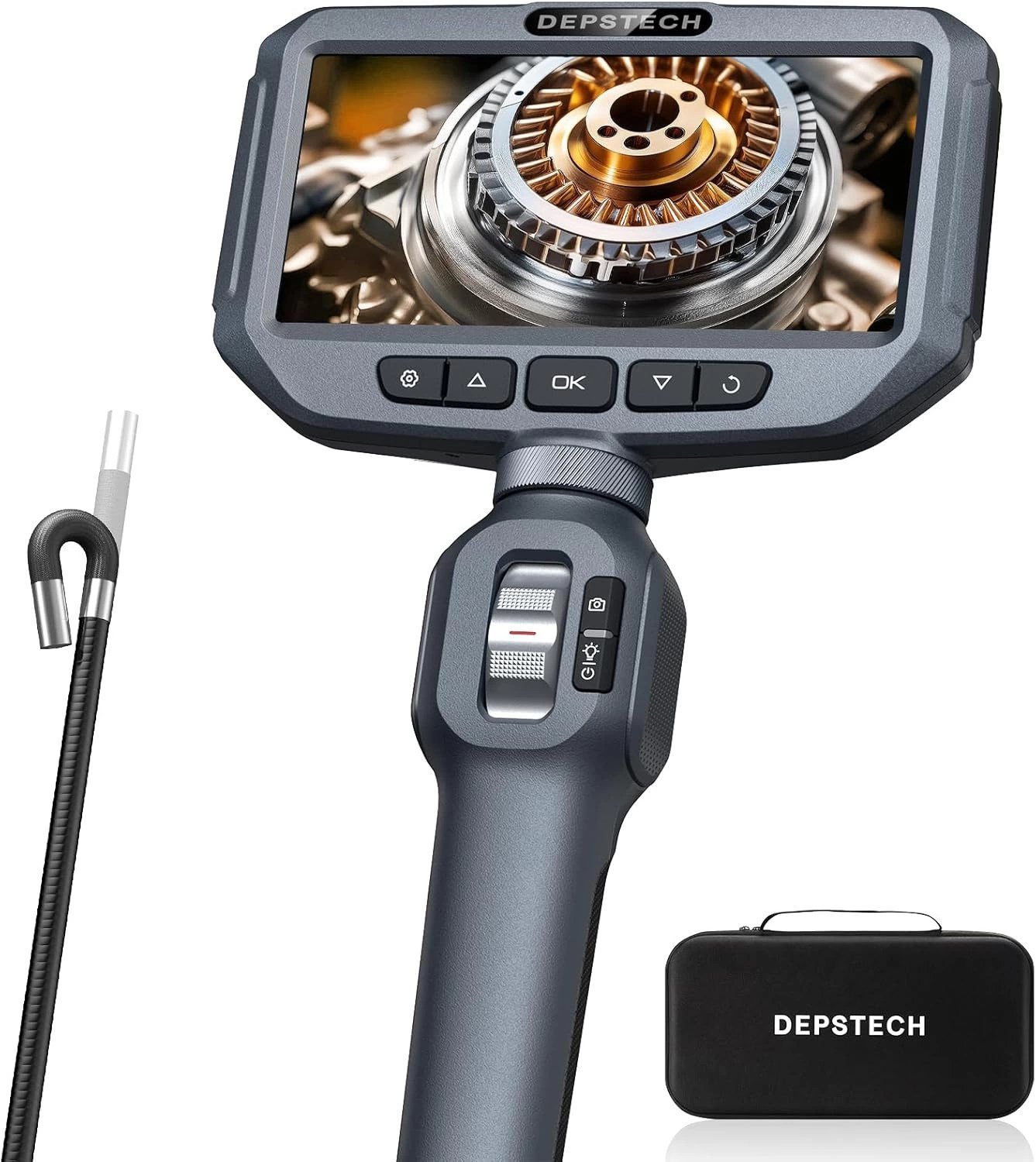DEPSTECH 210° Eklemli Problu Endüstriyel Endoskop 6.2mm - 1.5m Kablo