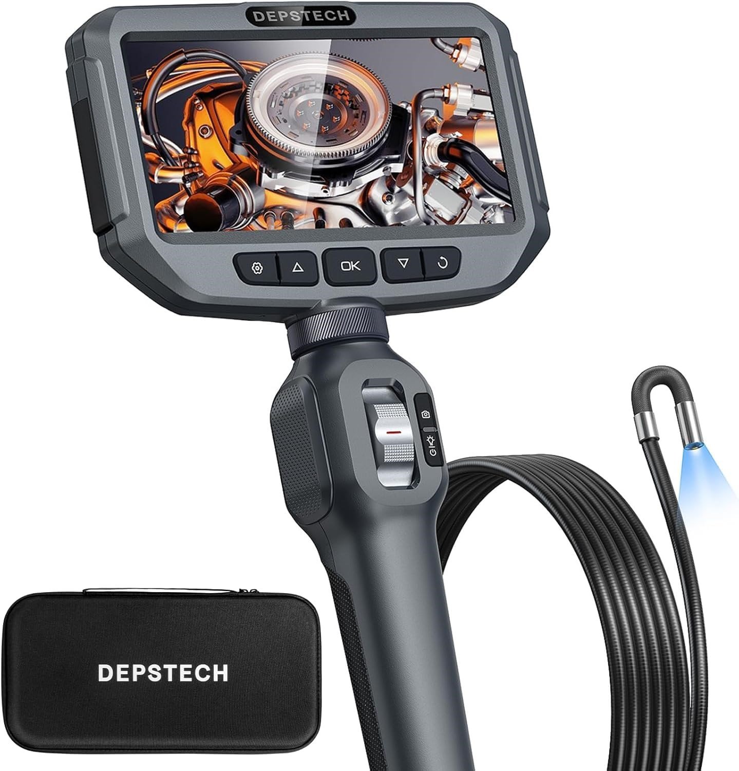 DEPSTECH İki Yönlü Işıklı Eklemli Endoskop Kamera - 1.5m Kablo - 6mm