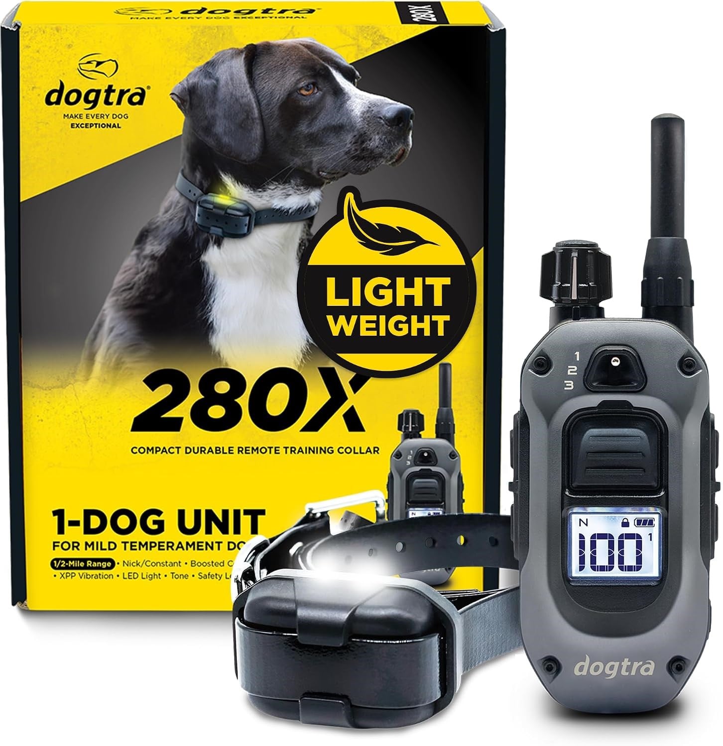 Dogtra 280X E-Tasma Uzaktan Kumandalı Köpek Eğitim 1/2 Mil, 4,5 kg