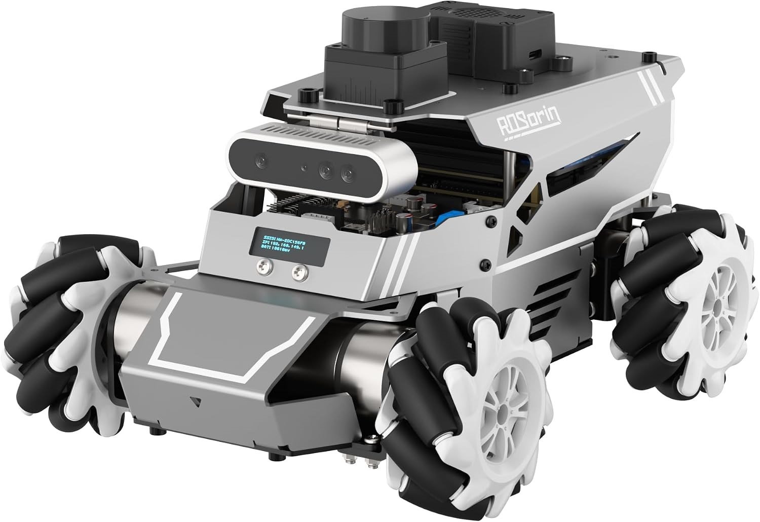 HIWONDER ROS2 Robot Araba, Jetson RPi Gemini ChatGPT Büyük Yapay Zeka, Standart, RaspberryPi 5 8G için