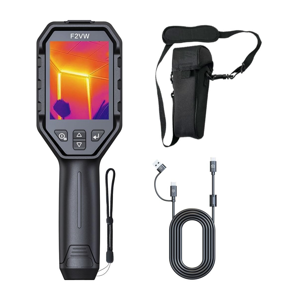 HSFTOOLS F2VW Wi-Fi Çift Kameralı Termal Kamera 256×192