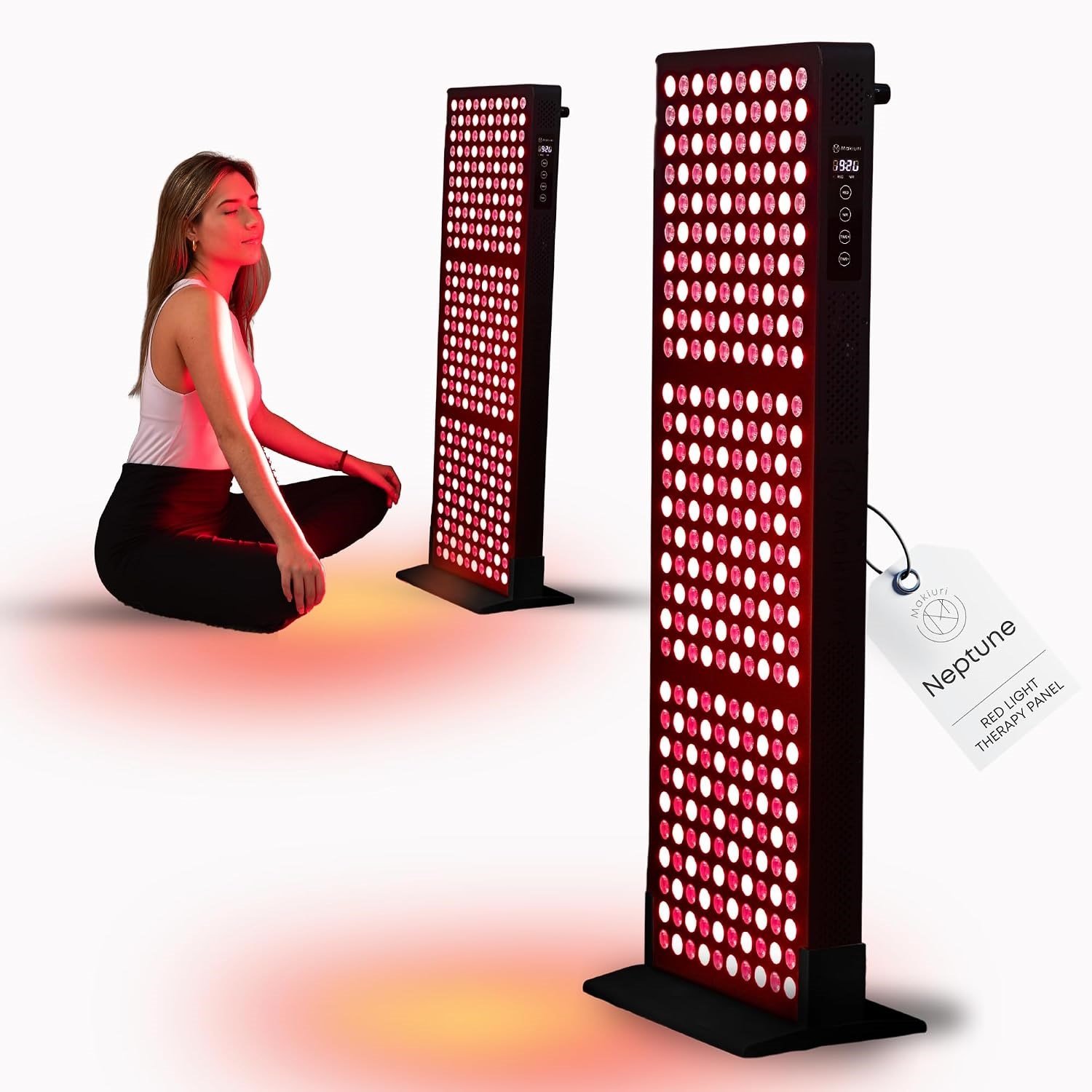 Makiuri Klinik Sınıf Kırmızı Işık Paneli 200 LED | Kırmızı ve NIR (Siyah)