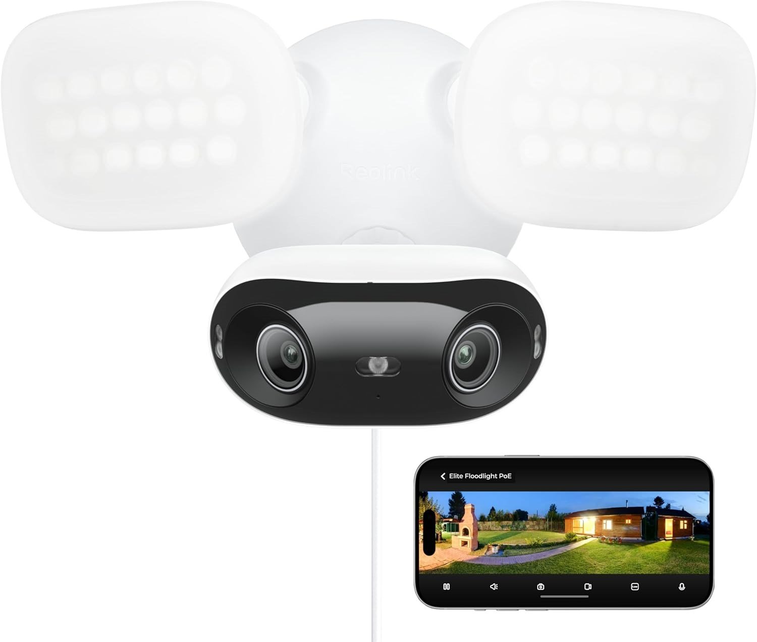 REOLINK PoE Güvenlik Kamerası Elite Pro Projektör, 16MP Çift Lens