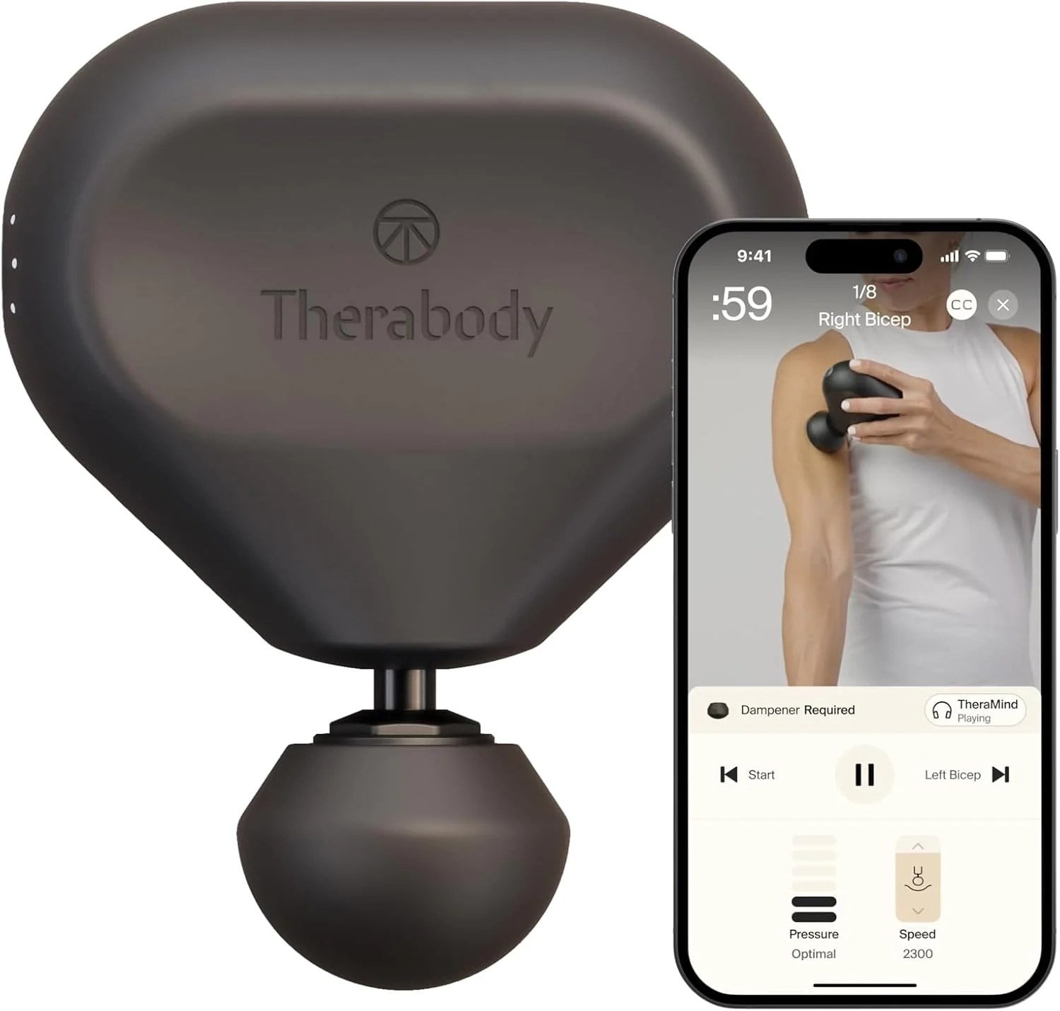 TheraGun Mini (3. Nesil) - Ultra Taşınabilir Masaj Tabancası - Siyah