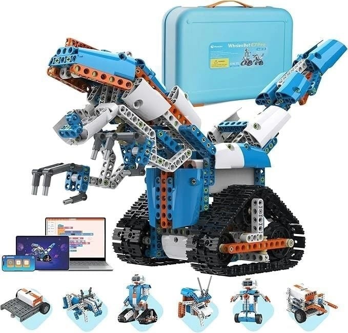 WhalesBot 8+ Yaş  E7 Pro Kodlama Robotu Kodlama Destek Kontrol Cihazı