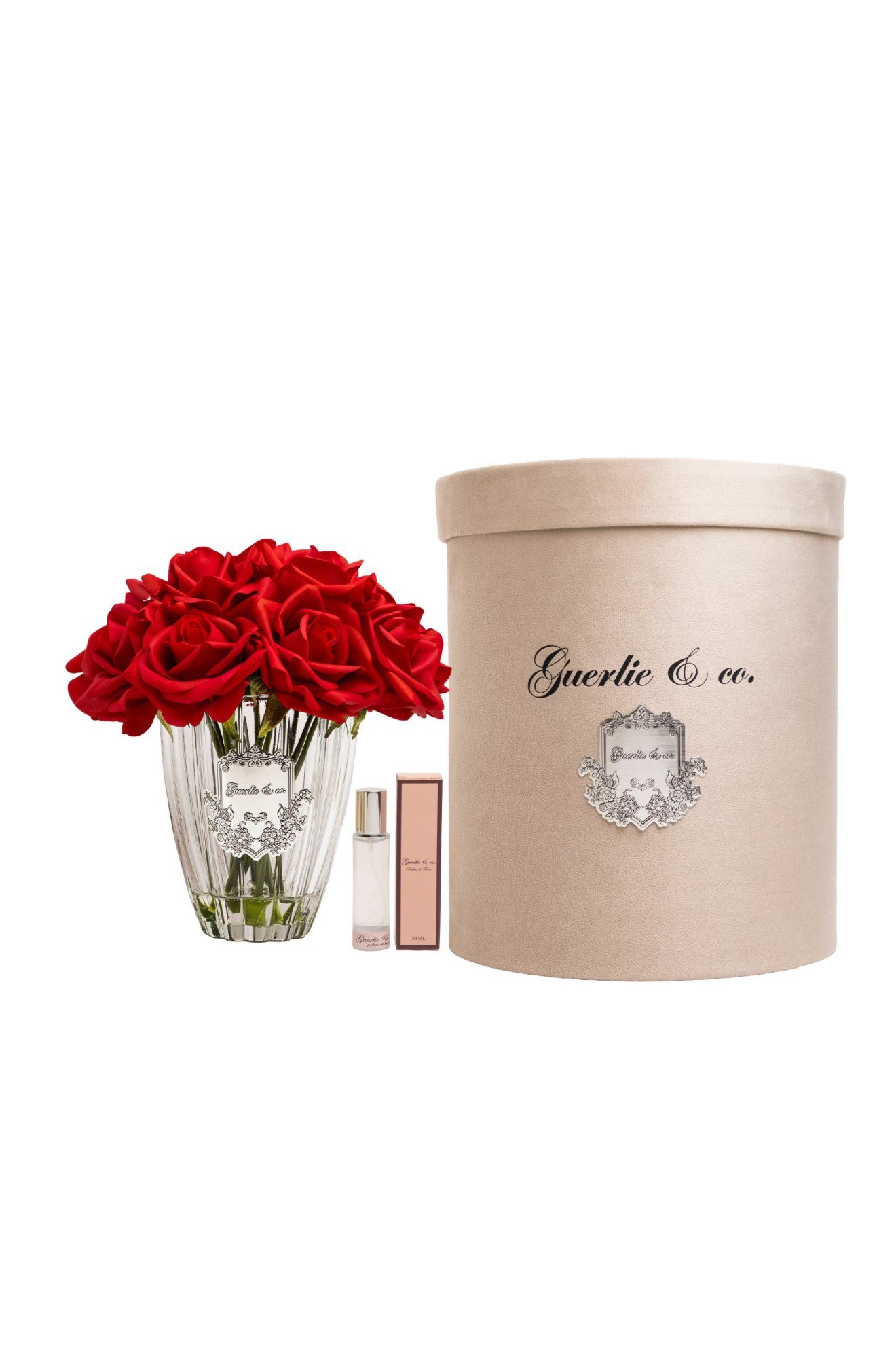 Guerlie&co. Kırmızı 11 Gül Gümüş