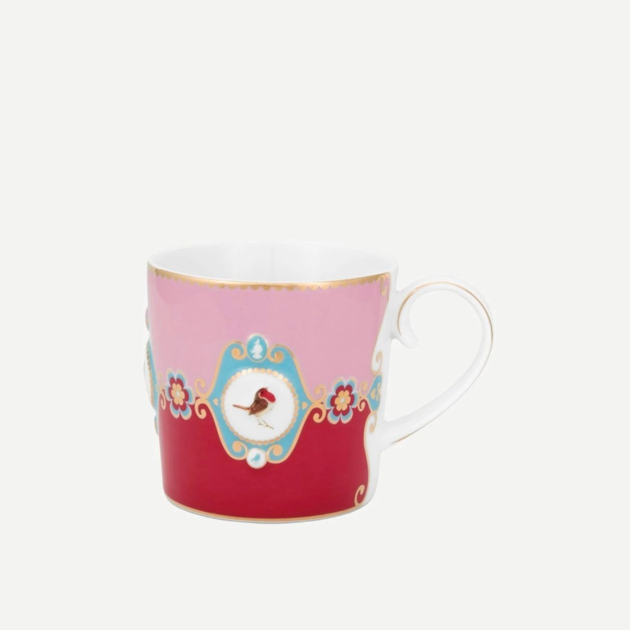 Pip Studio Kırmızı Pembe Porselen Kupa 150 Ml
