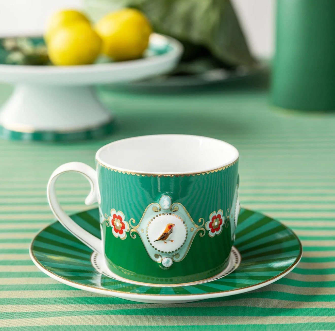 Pip Studio Yeşil Porselen Çay Fincanı 200 Ml