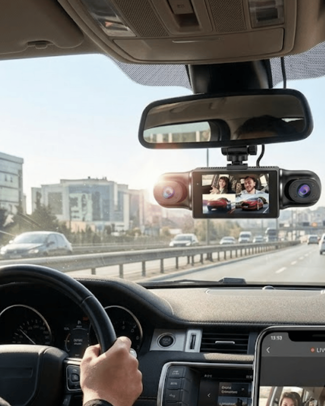 1080P Araç Kamerası Mobil Uygulama Bağlantılı G Sensörlü Güvenlik Sistemi