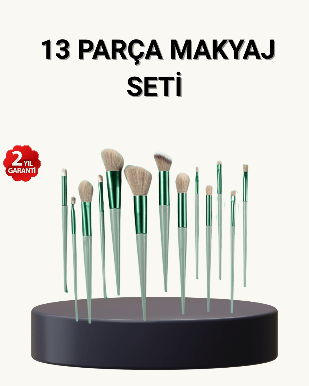 13’lü Yumuşak Kıllı Makyaj Fırça Seti – Profesyonel Kalite, Hassas Ciltlere Uygun