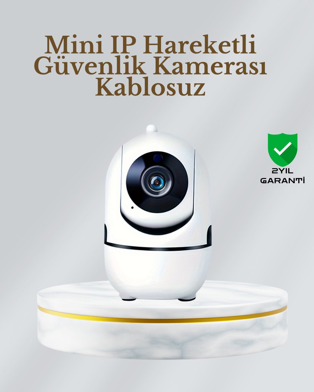 360° Dönen Akıllı WiFi Kamera – Uzaktan Kontrol ve İki Yönlü Ses Özellikli