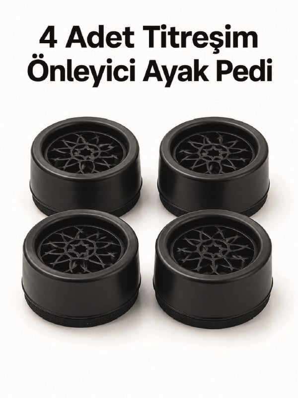 4'lü Set Çamaşır Makinesi Titreşim Önleyici Ped