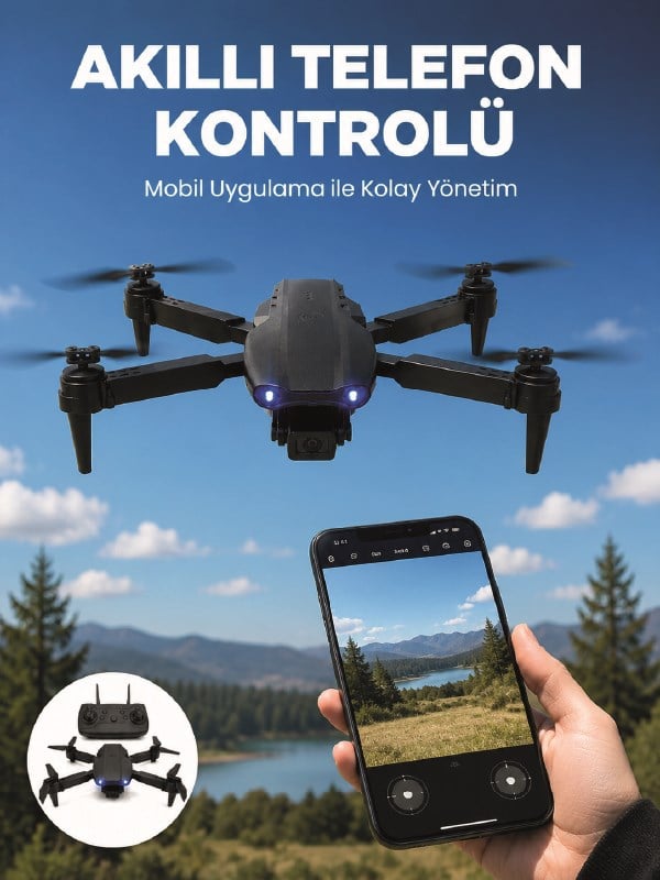 99 Pro Akıllı Kamera Drone Katlanabilir Gövde 4K HD Kamera ve APP Kontrolü