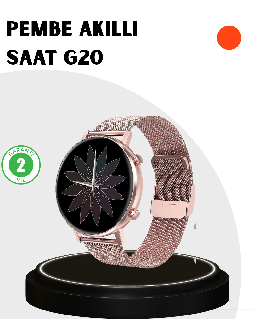 Akıllı Saat – Bluetooth Arama, Suya Dayanıklı, Renkli Ekran