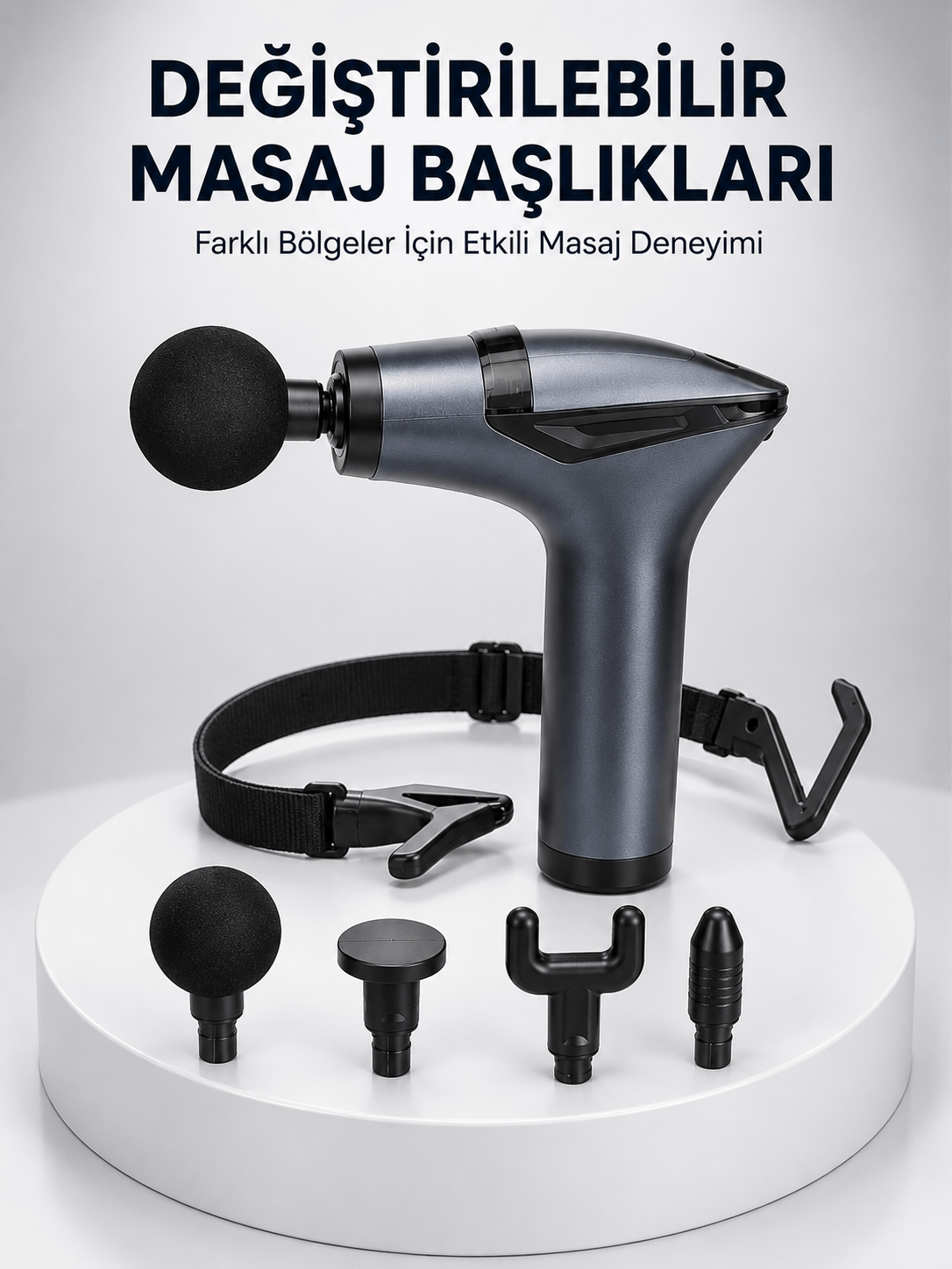 AKTÜEL 3in1 Taşınabilir Şarjlı Titreşimli Masaj Cihazı Çok Fonksiyonlu Yeni Nesil