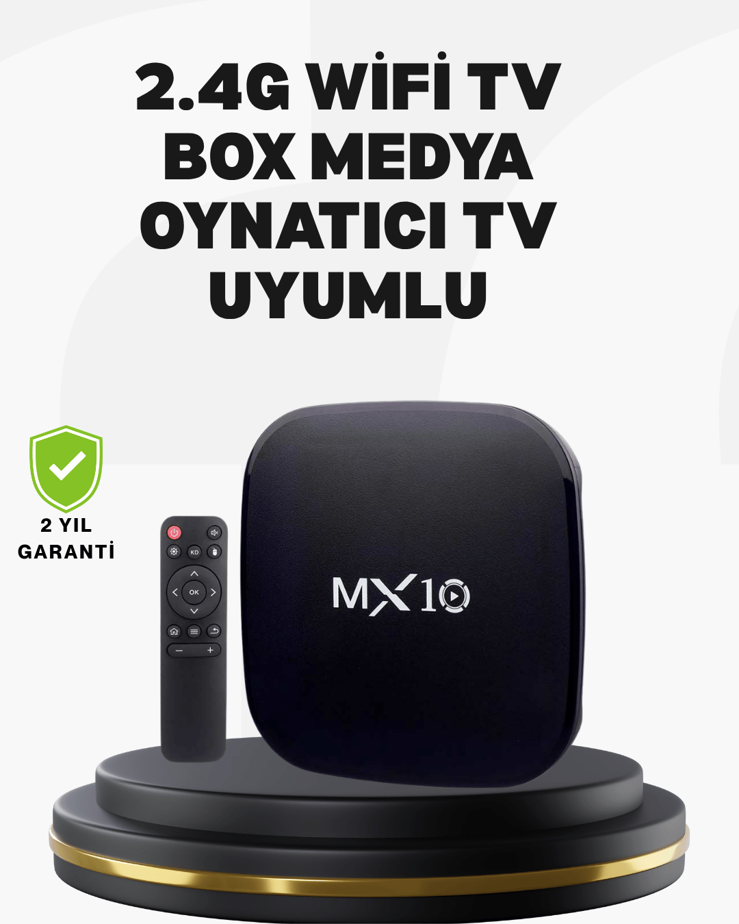 Android Tabanlı Akıllı Medya Oynatıcı – 4 Çekirdekli İşlemci, Ekran Yansıtmalı