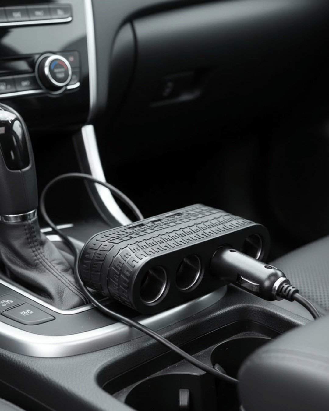 Araç Çakmak Çoklayıcı 4 Çıkışlı 2 USB ve Type C Girişli Çok Fonksiyonlu Şarj Ünitesi