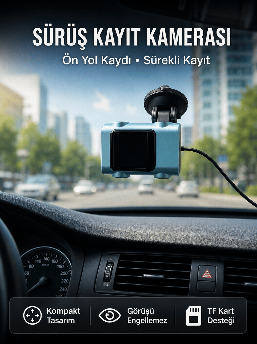 Araç Ön Cam Kamerası Sürüş Güvenliği İçin Video Kayıt Yeni Nesil