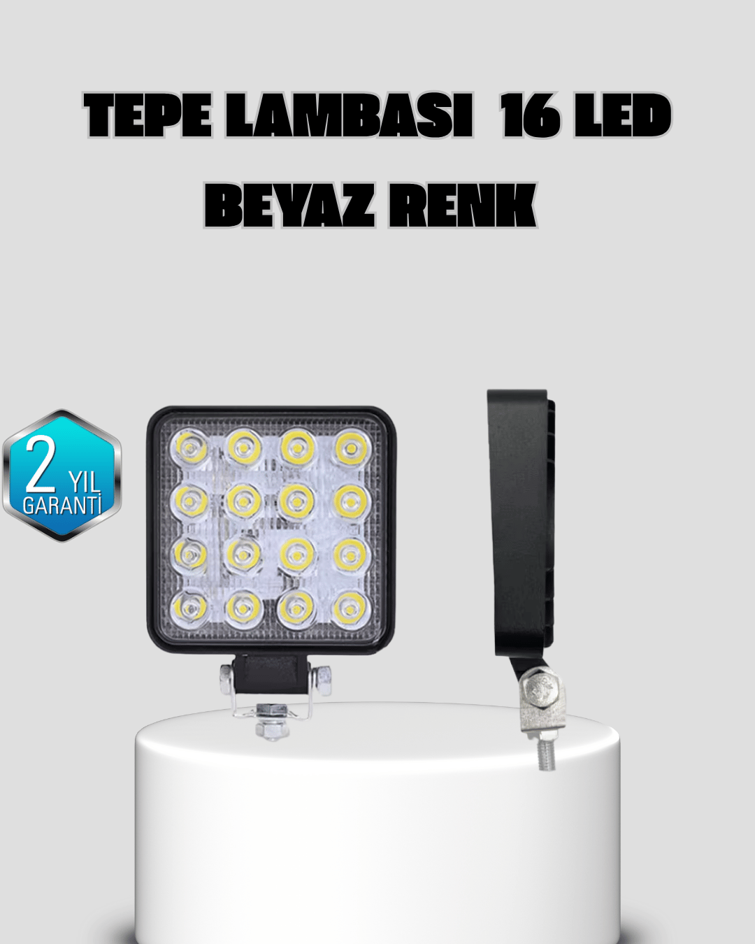Araç Tipi LED Çalışma Lambası – IP65 Koruma, Alüminyum Kasa, Geniş Görüş Açılı