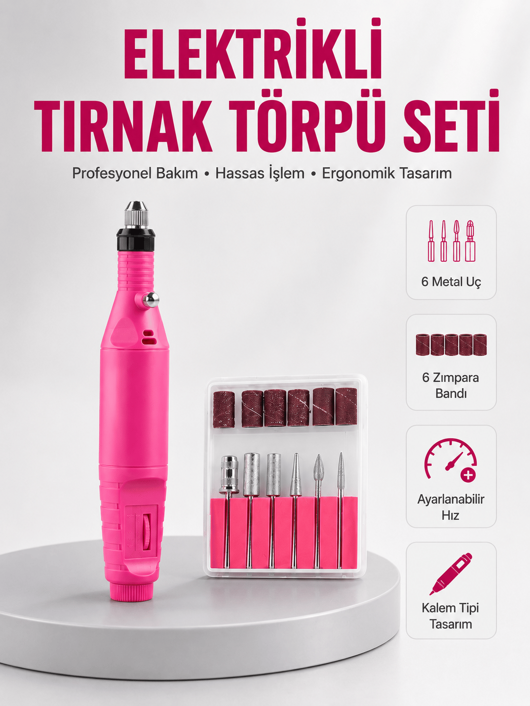 Ayarlanabilir Hızlı Tırnak Bakım Makinesi Yeni Nesil