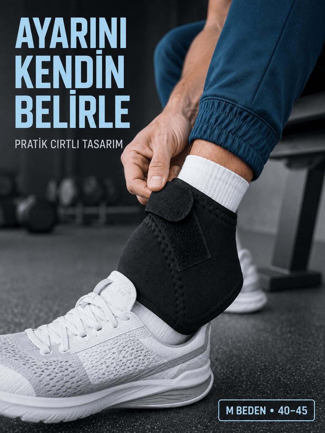 Ayarlanabilir Topuk Desteği M Beden 40-45 Numara Cırtlı Günlük Kullanım