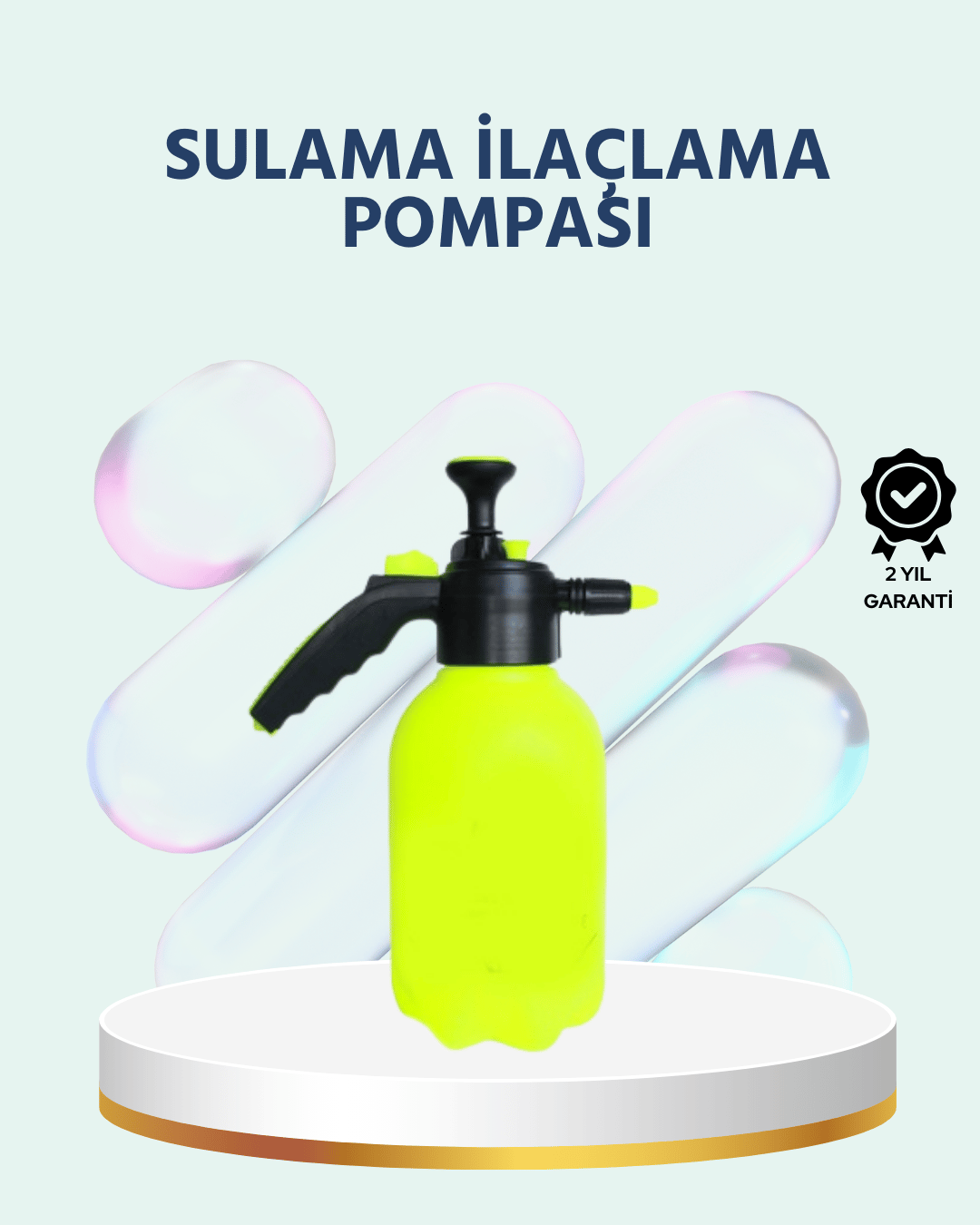 Basınçlı El Pompası 2 Litre Bakır Nozul Ayarlı Jet ve Dağınık Atım