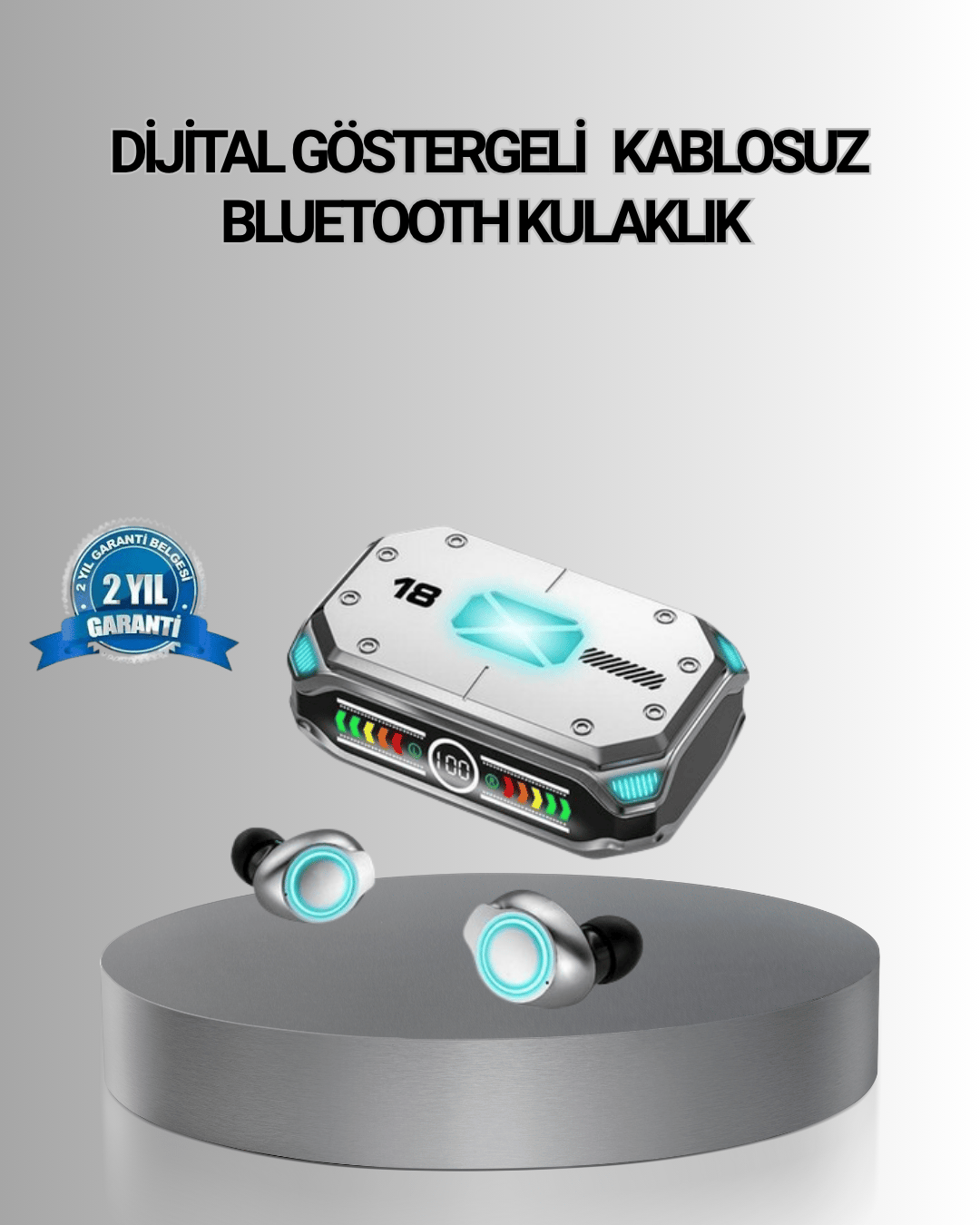 Bluetooth 5.3 Kablosuz Kulaklık – Hızlı Bağlantı, Düşük Gecikme ve Üstün Ses Kalitesi
