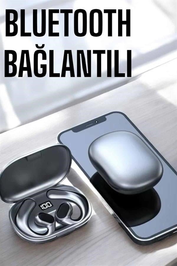 Bluetooth Kulaklık Oyuncu Kulaklığı Küpe Görünümlü Dijital Göstergeli