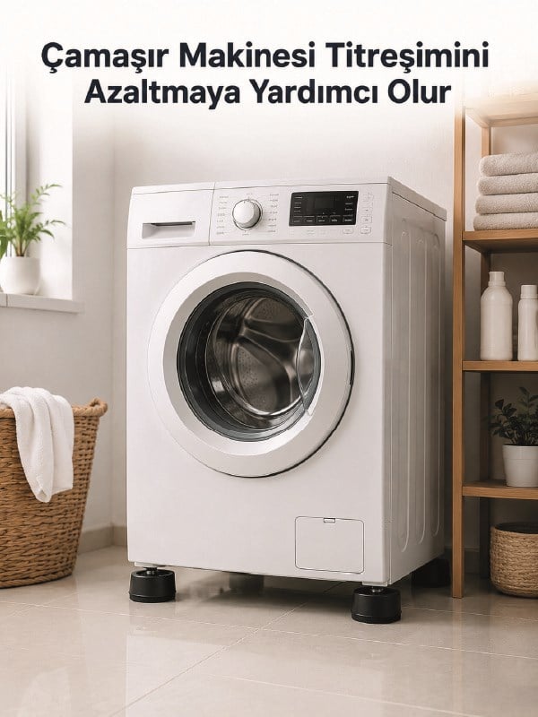 Çamaşır Makinesi İçin 4 Adet Kauçuk Ayak Pedi
