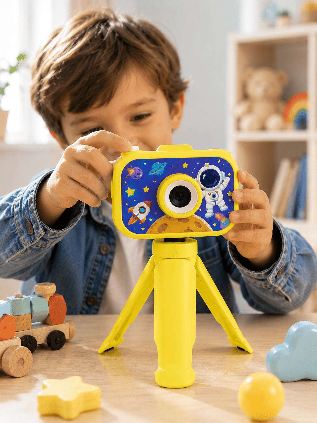 Çocuk Fotoğraf Makinesi HD Video Kayıt Özellikli 2.0 İnç Ekranlı Type-C Şarjlı Dijital Kamera