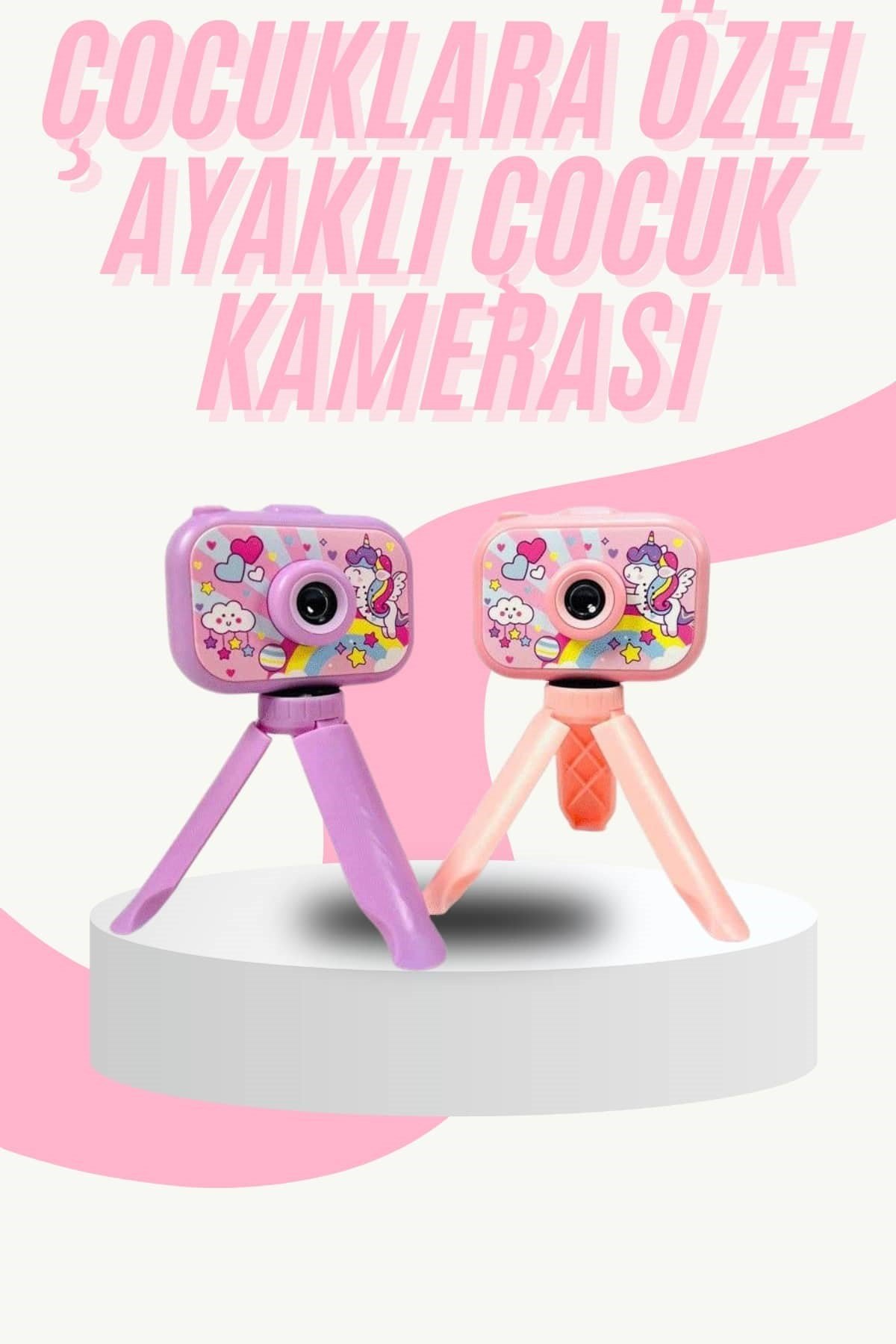 Çocuk Için Eğitici Video Kamera Ayaklı Mini Fotoğraf Makinesi