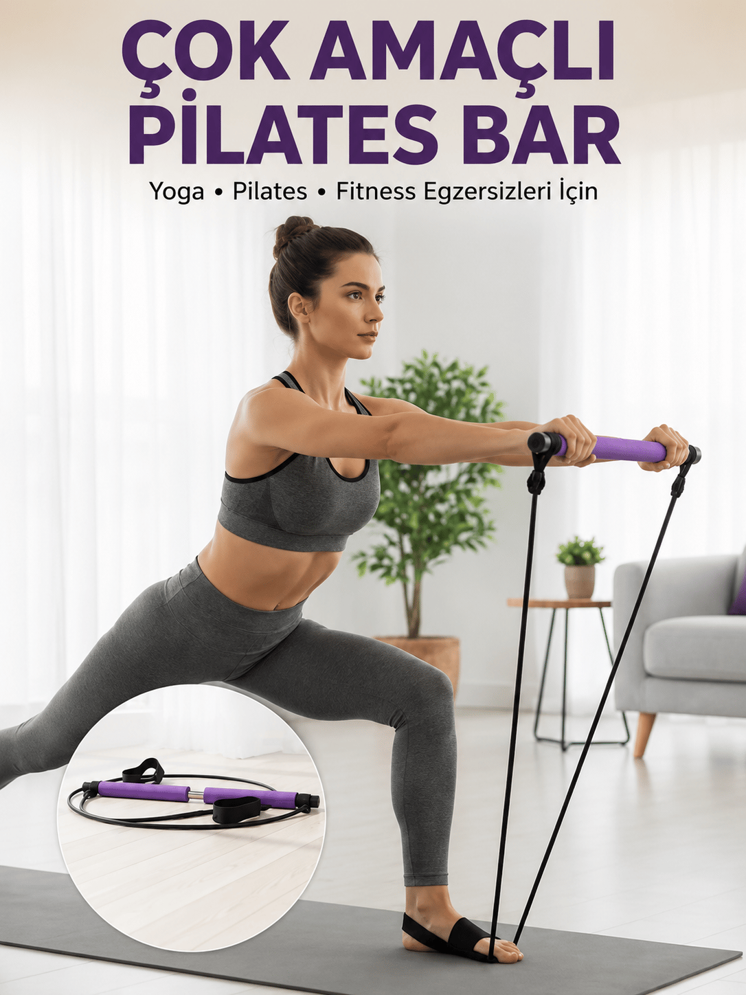Çok Amaçlı Pilates Bar Yoga ve Fitness İçin Profesyonel Tasarım