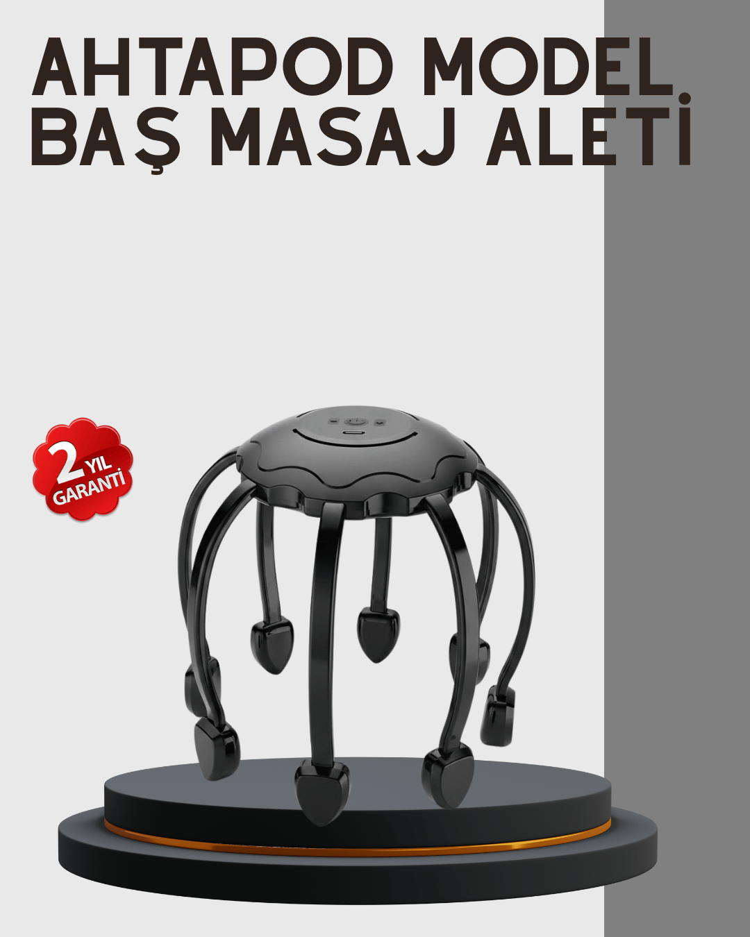 Çok Noktalı Elektrikli Kafa Masaj Cihazı 3 Modlu Rahatlatıcı Masaj