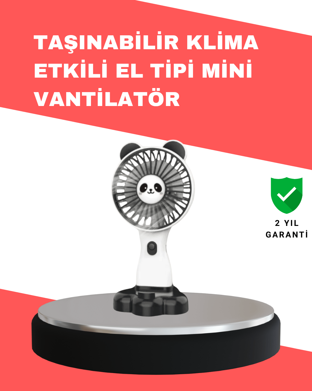 Dekoratif Tasarımlı USB Şarjlı El Vantilatörü