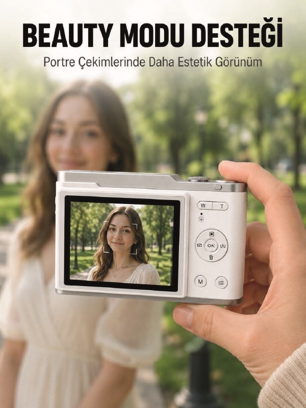 Dijital Kamera 4K Video 48 MP Fotoğraf Çekim Özellikli