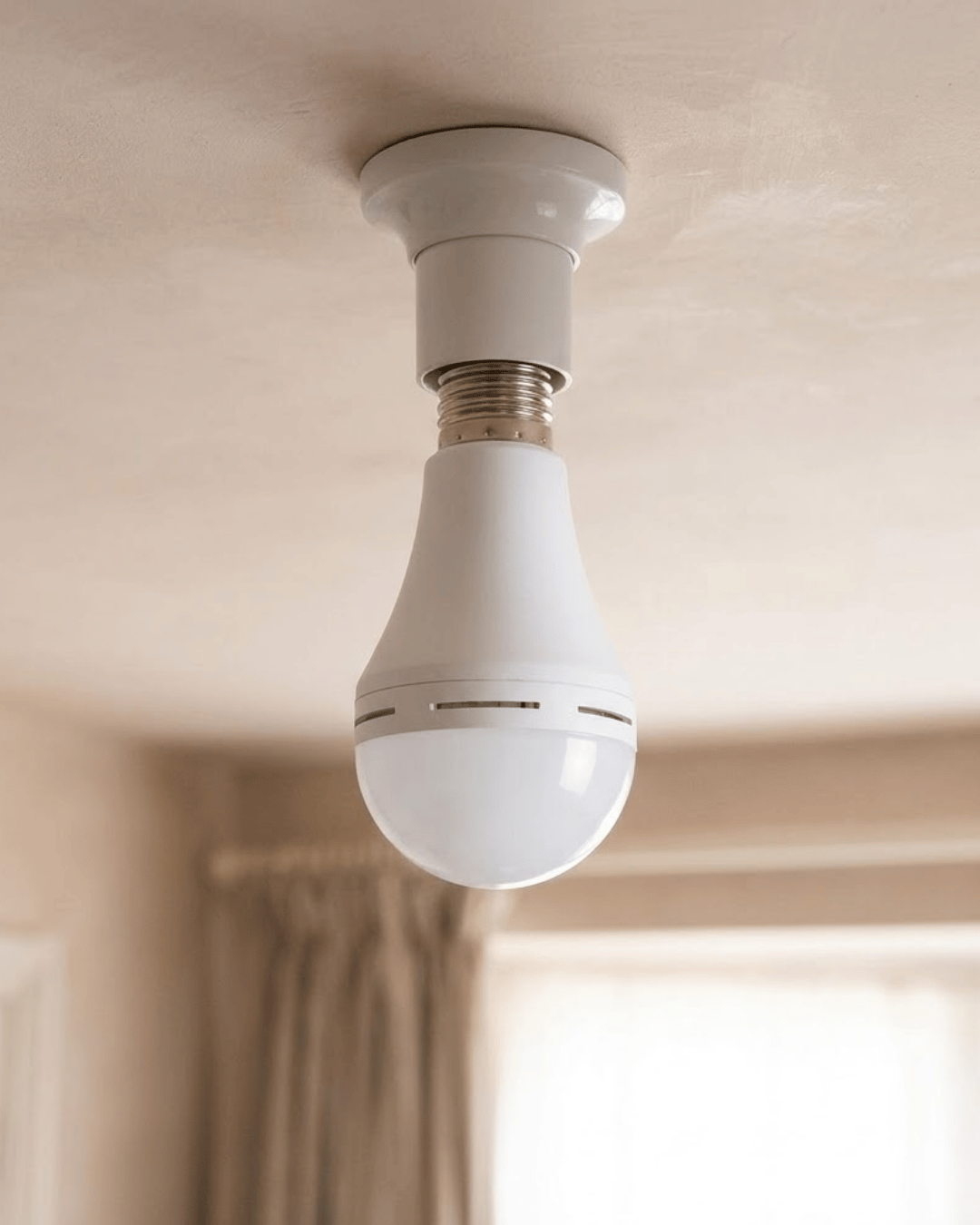 Enerji Tasarruflu Şarjlı Ampul 35W Soğuk Beyaz E27 Duy Yüksek Performans