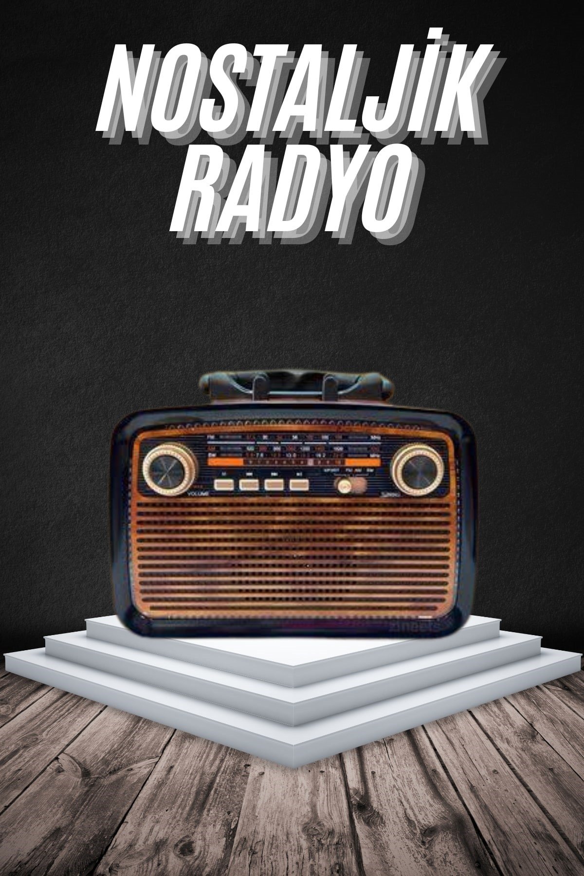 Eskitme Nostalji Tasarımlı Bluetoothlu Nostalji Radyo Ahşap Nostaljik Görünümlü
