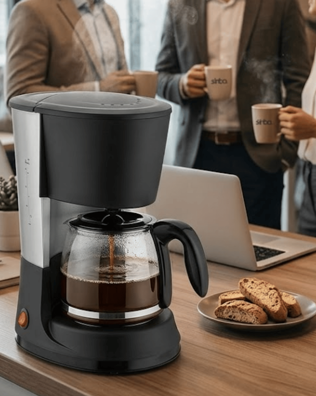 Ev ve Ofis İçin Filtre Kahve Makinesi 12 Fincan Kapasiteli Kahve Makinesi