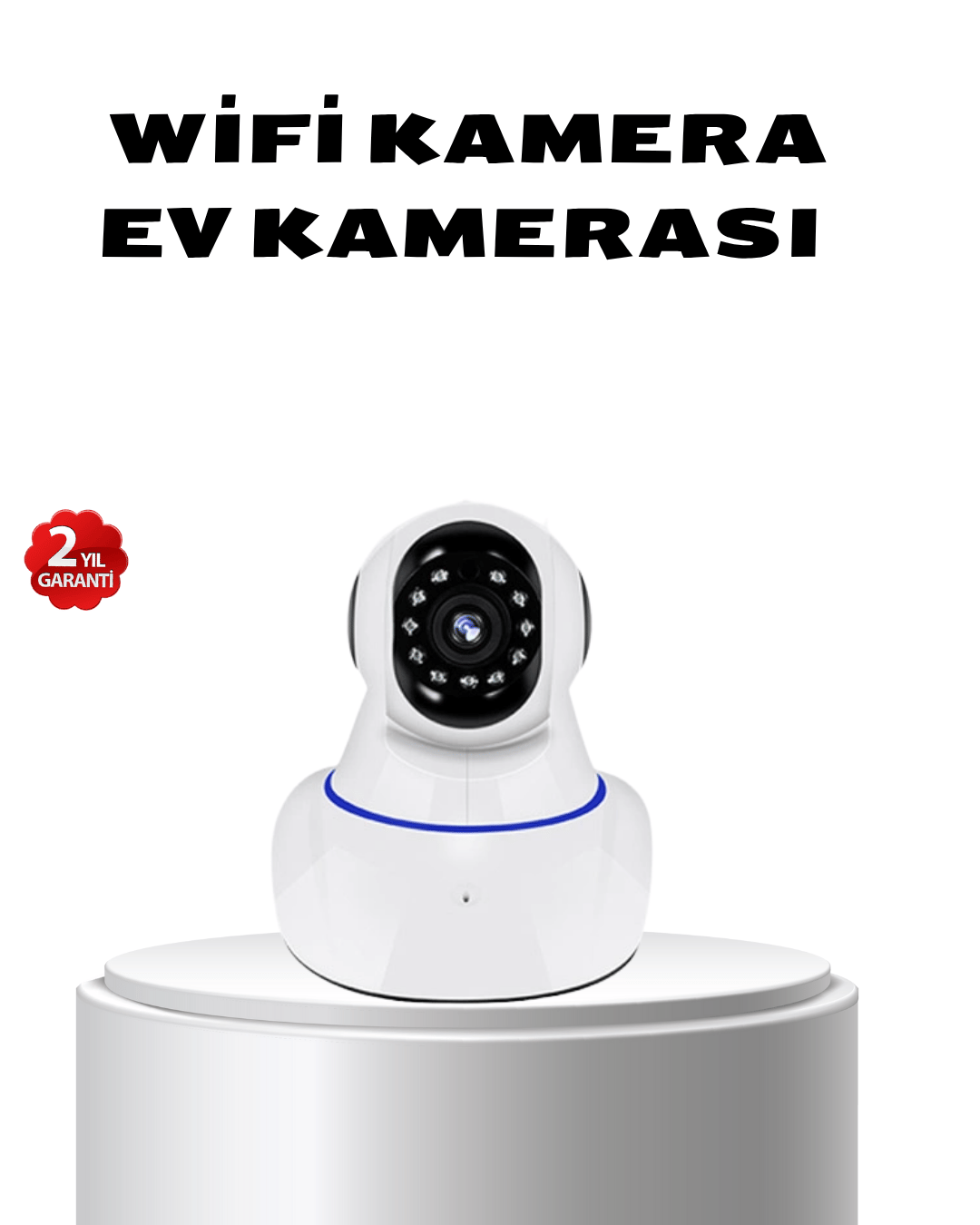 Full HD Akıllı IP Kamera Gece Görüşlü, Hareket Sensörlü, Çift Yönlü Ses ve Online Kayıt Özellikli
