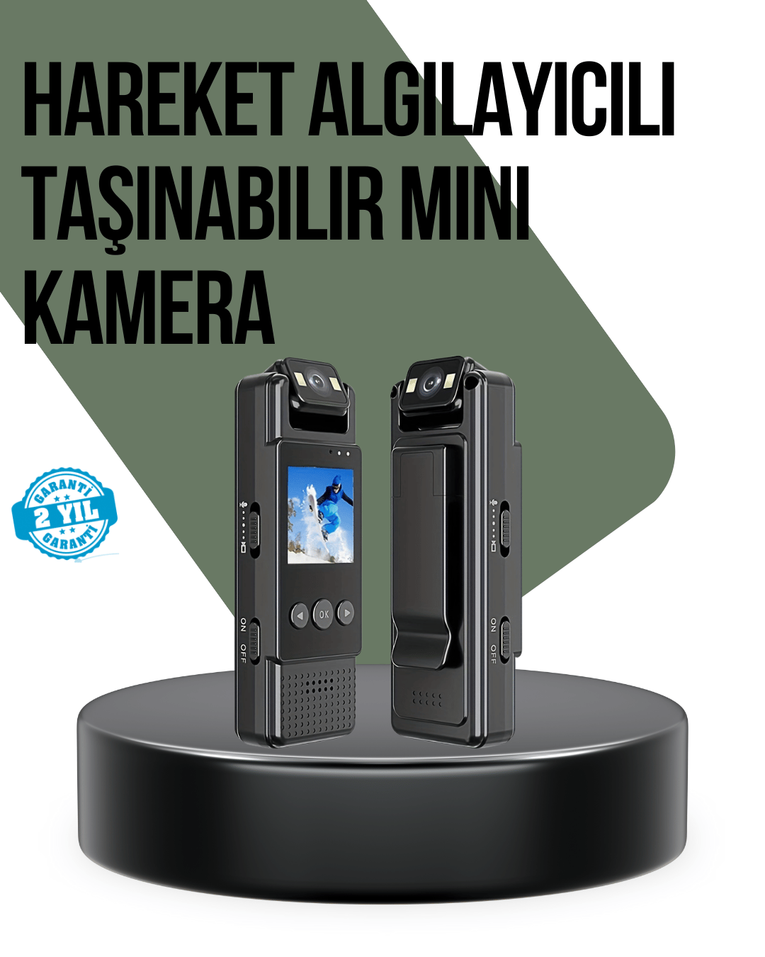 Gece Görüşlü Döngüsel Kayıt Destekli Mini Kamera