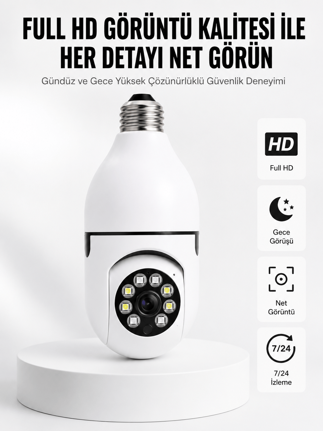İki Yönlü Ses Destekli Full HD Akıllı Kamera Yeni Nesil