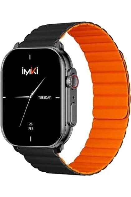 IMIKI SF1 SMART WATCH BLACK+BLACK ORANGE