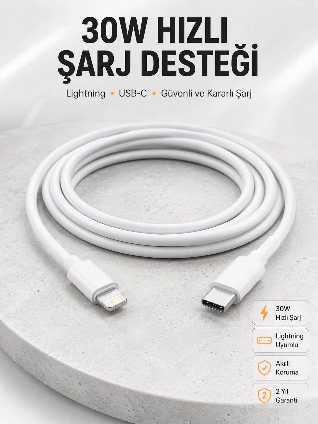 IOS Tüm Serilerle Uyumlu 30W Hızlı Şarj Aleti 11 12 13 14/Pro Max Mini Plus